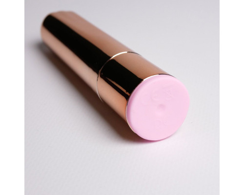 Золотистая перезаряжаемая вибропуля - 9,5 см.