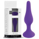 Фиолетовая анальная втулка Silcone Purple Plug Medium - 11 см.