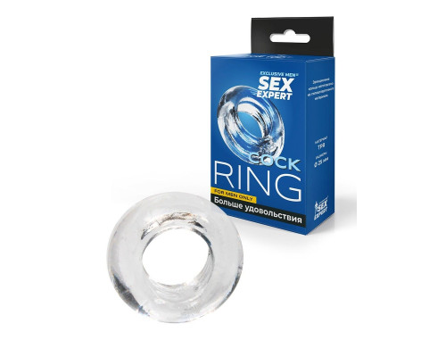 Прозрачное эрекционное кольцо-бублик