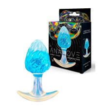 Голубоватая анальная пробка - 9 см.