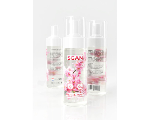 Пенка-мусс для интимной гигиены SGAN с пребиотиками - 150 мл.