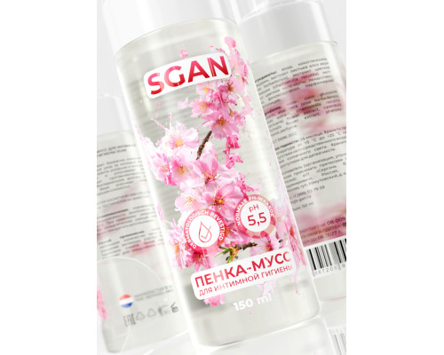 Пенка-мусс для интимной гигиены SGAN с пребиотиками - 150 мл.