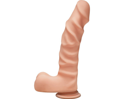 Телесный фаллоимитатор The D Ragin  D 9  Vanilla - 22,86 см.