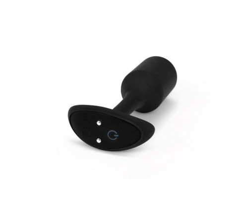 Чёрная пробка для ношения с вибрацией Snug Plug 2 - 11,4 см.