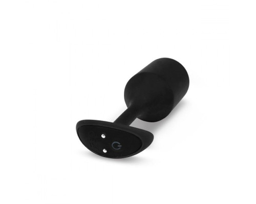 Черная пробка для ношения с вибрацией Snug Plug 4 - 14 см.