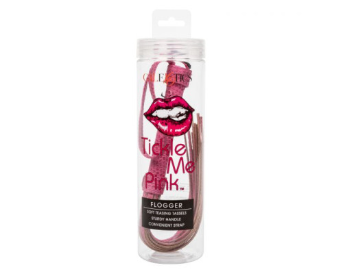 Розовая плеть Tickle Me Pink Flogger - 45,7 см.