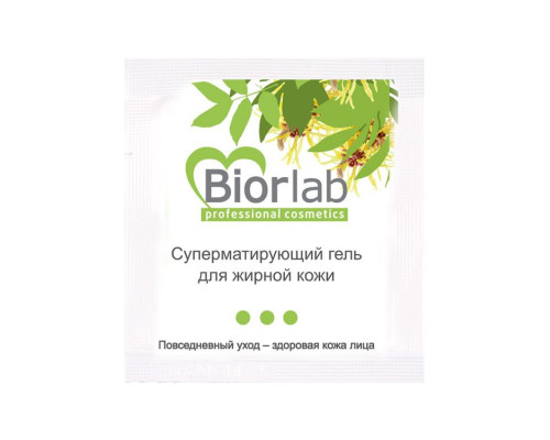 Суперматирующий гель BiorLab для жирной кожи - 3 гр.