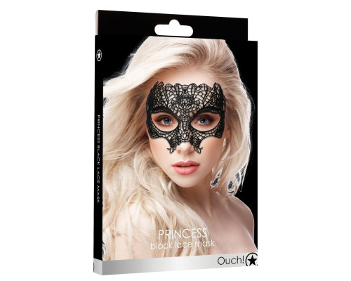 Черная кружевная маска Princess Black Lace Mask