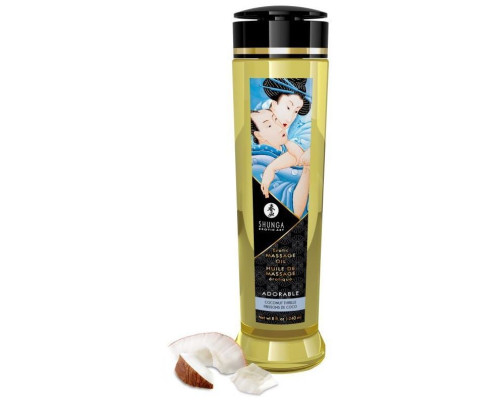 Массажное масло для тела Adorable с ароматом кокоса - 240 мл.