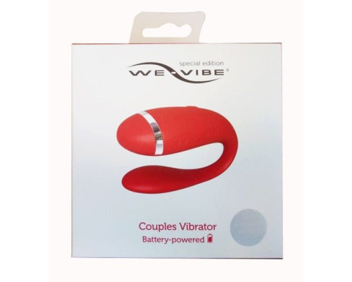 Красный вибратор для пар на батарейках We-Vibe Special Edition