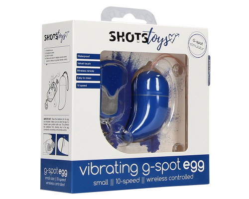 Синее виброяйцо Small Wireless Vibrating G-Spot Egg