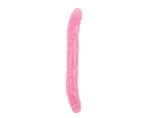 Розовый двусторонний фаллоимитатор 12.8 Inch Dildo - 32,5 см.