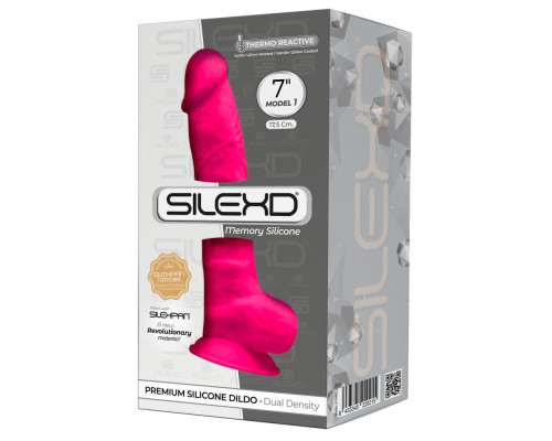 Розовый фаллоимитатор-реалистик Premium Dildo 7  Model 1 Premium - 17,5 см.