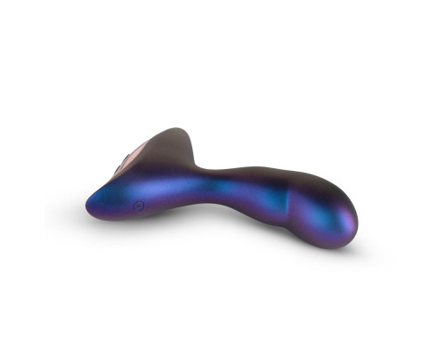 Фиолетовый вибромассажер Intergalactic с пультом - 12,6 см.