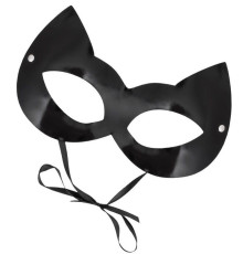 Оригинальная лаковая черная маска  Кошка