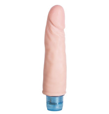 Телесный вибромассажёр Vibro Realistic Cock Dildo - 17,5 см.