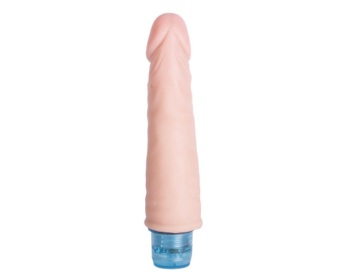 Телесный вибромассажёр Vibro Realistic Cock Dildo - 17,5 см.