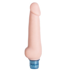 Телесный вибромассажёр Vibro Realistic Cock Dildo - 19,5 см.