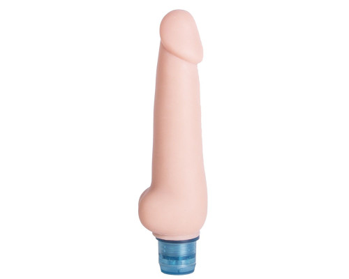 Телесный вибромассажёр Vibro Realistic Cock Dildo - 19,5 см.