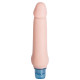 Телесный вибромассажёр Vibro Realistic Cock Dildo - 19,5 см.