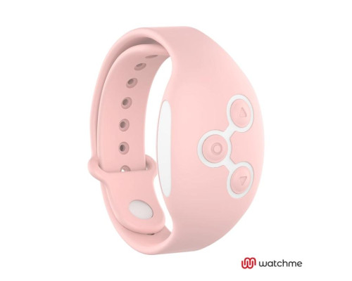 Розовое виброяйцо с нежно-розовым пультом-часами Wearwatch Egg Wireless Watchme