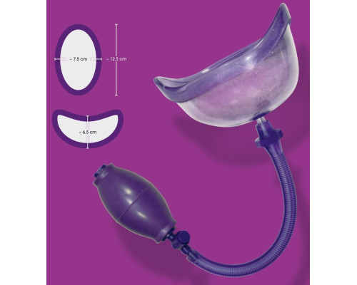 Фиолетовая вакуумная помпа Bad Kitty Vagina Sucker