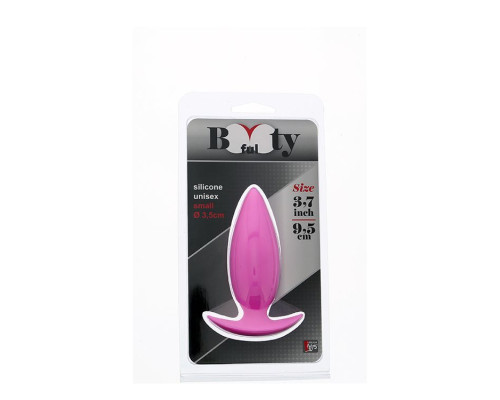 Розовая анальная пробка BOOTYFUL ANAL PLUG SMALL PINK - 9,5 см.