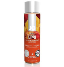 Лубрикант на водной основе с ароматом персика JO Flavored Peachy Lips - 120 мл.