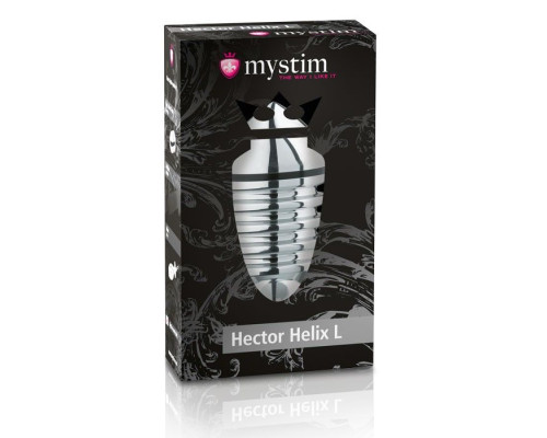 Анальный плаг для электростимуляции Hector Helix Buttplug L - 11,5 см.