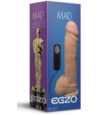 Телесный вибратор-реалистик Mad Oscar - 23,5 см.