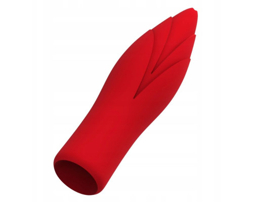 Красный клиторальный стимулятор Sirona - 10 см.