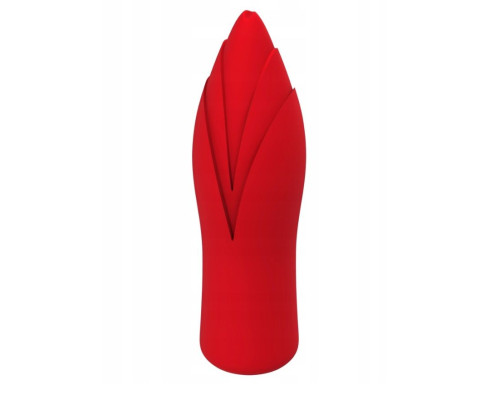 Красный клиторальный стимулятор Sirona - 10 см.