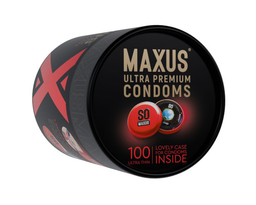Ультратонкие презервативы в кейсе MAXUS So Much Sex - 100 шт.