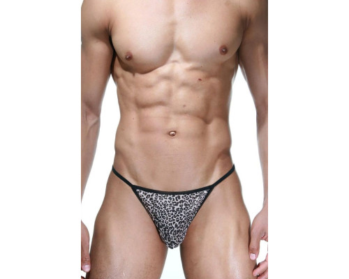 Мужские трусы-тонги с анималистическим принтом