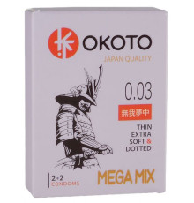 Набор из 4 презервативов OKOTO MegaMIX