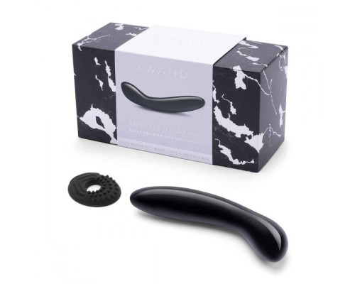 Массажер для G-точки Le Wand Crystal G-Wand из черного обсидиана