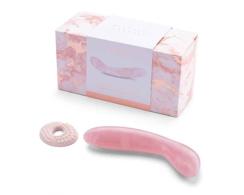 Массажер для G-точки Le Wand Crystal G-Wand из розового кварца