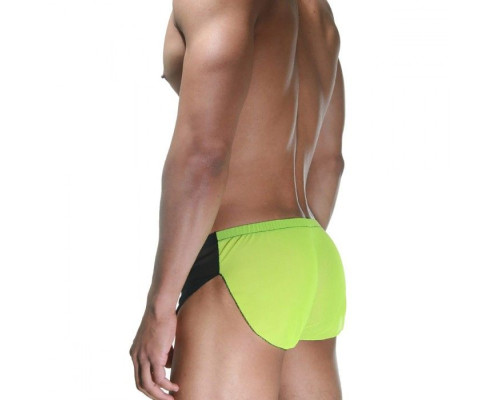 Мужские черно-лаймовые шорты