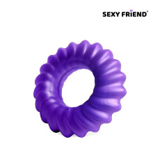 Фиолетовое фигурное эрекционное кольцо