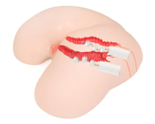 Мастурбатор-полуторс с двойным слоем материала и вибрацией Maria Onahole Real Vagina