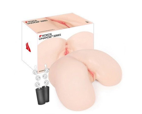 Мастурбатор-полуторс с двойным слоем материала и вибрацией Maria Onahole Real Vagina