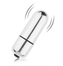 Серебристая вибропуля X-Basic Bullet Mini One Speed - 5,9 см.