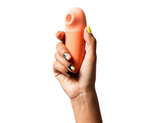 Оранжевый бесконтактный клиторальный стимулятор Romp Switch X