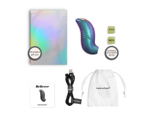 Бирюзовый вакуум-волновой стимулятор Believer