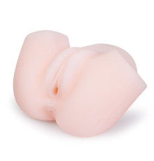 Телесный мастурбатор-вагина с 2 функциональными отверстиями