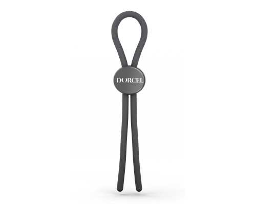 Серое эрекционное лассо на пенис Mr Dorcel