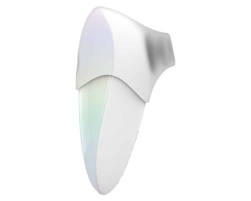 Белый клиторальный таппинг-стимулятор Pandora с насадкой для вакуумной стимуляции