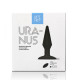 Черная анальная вибропробка с пультом ДУ Uranus - 12,8 см.