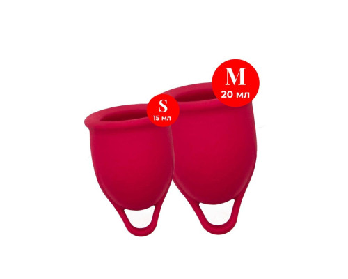 Набор из 2 красных менструальных чаш Iona