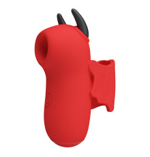 Красный стимулятор клитора Magic Devil